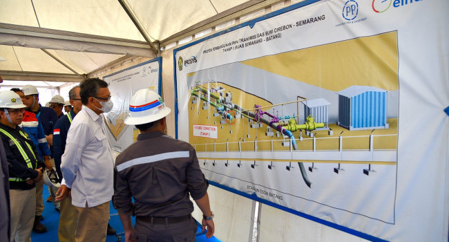 Peninjauan Proyek Pembangunan Pipa Transmisi Gas Bumi Cisem Tahap I (Ruas Semarang-Batang) - 7 Juni 2023
