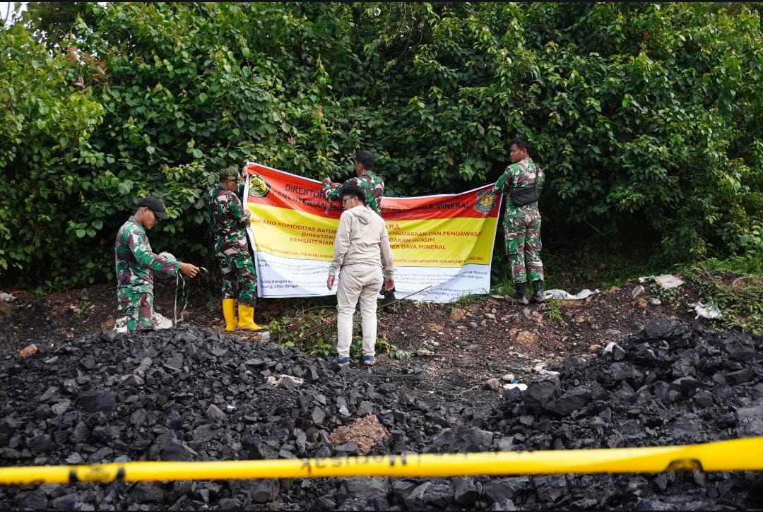 Tindak Tambang Liar di Muara Enim: Tutup Tiga Titik, Sita Batubara