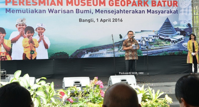 Peresmian Museum Geopark Batur