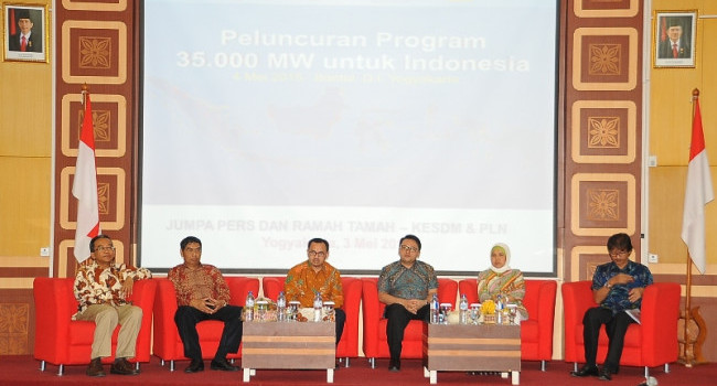 Peresmian Pembangkit Listrik 35.000 MW Di Yogyakarta