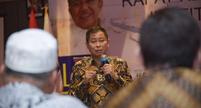 Menteri ESDM Memaparkan Tentang Sektor Energi Pada Acara Rakernas Institut Lembang Sembilan di Jakarta, Senin (6/3)
