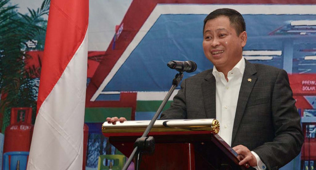 Menteri ESDM Ignasius Jonan Hadiri Rakernas Hiswana Migas 2017 di Surabaya