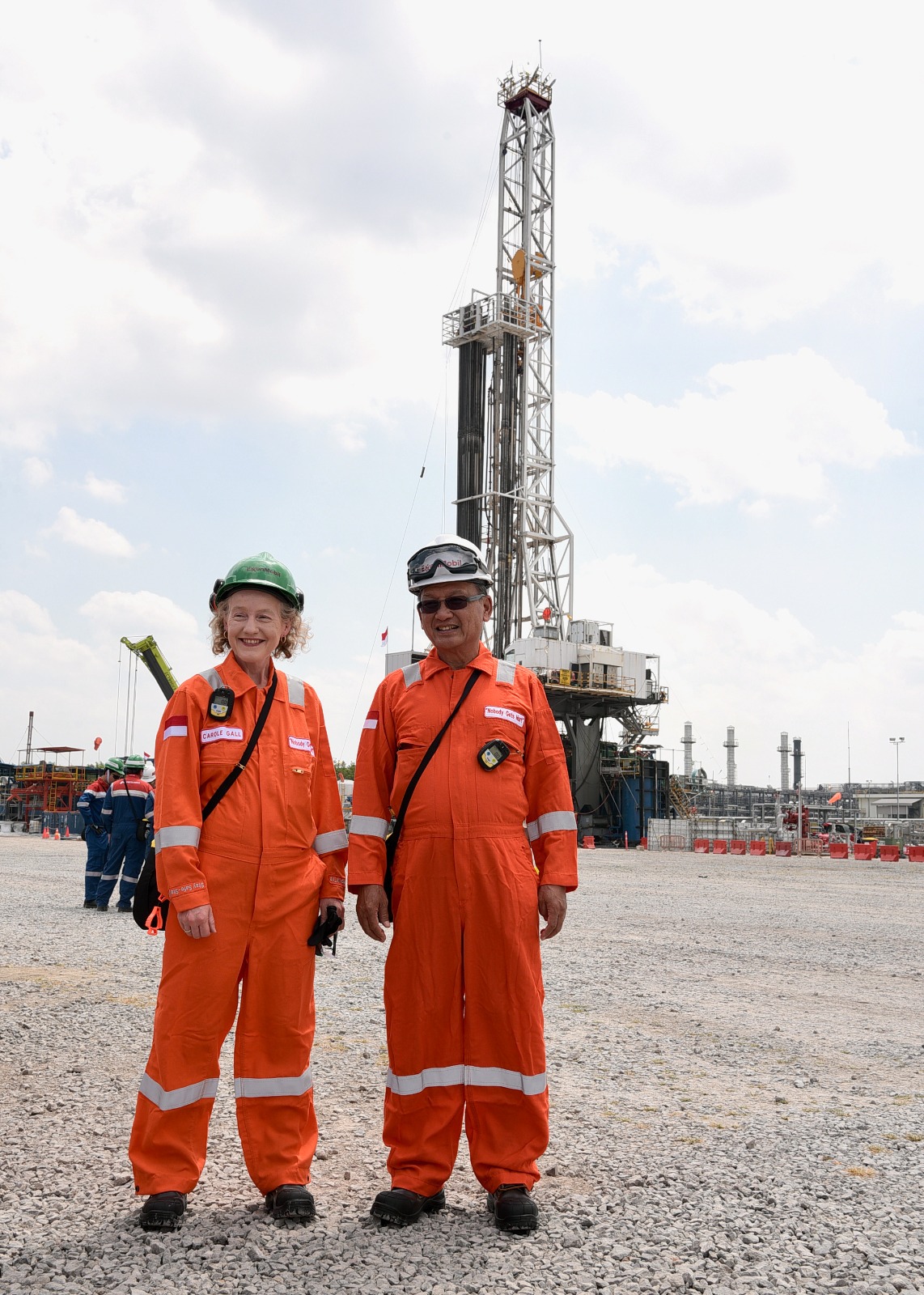  Peresmian Produksi Minyak Perdana Banyu Urip Infill Clastic Blok Cepu, Bojonegoro, Jawa Timur, Jumat (9/8). 