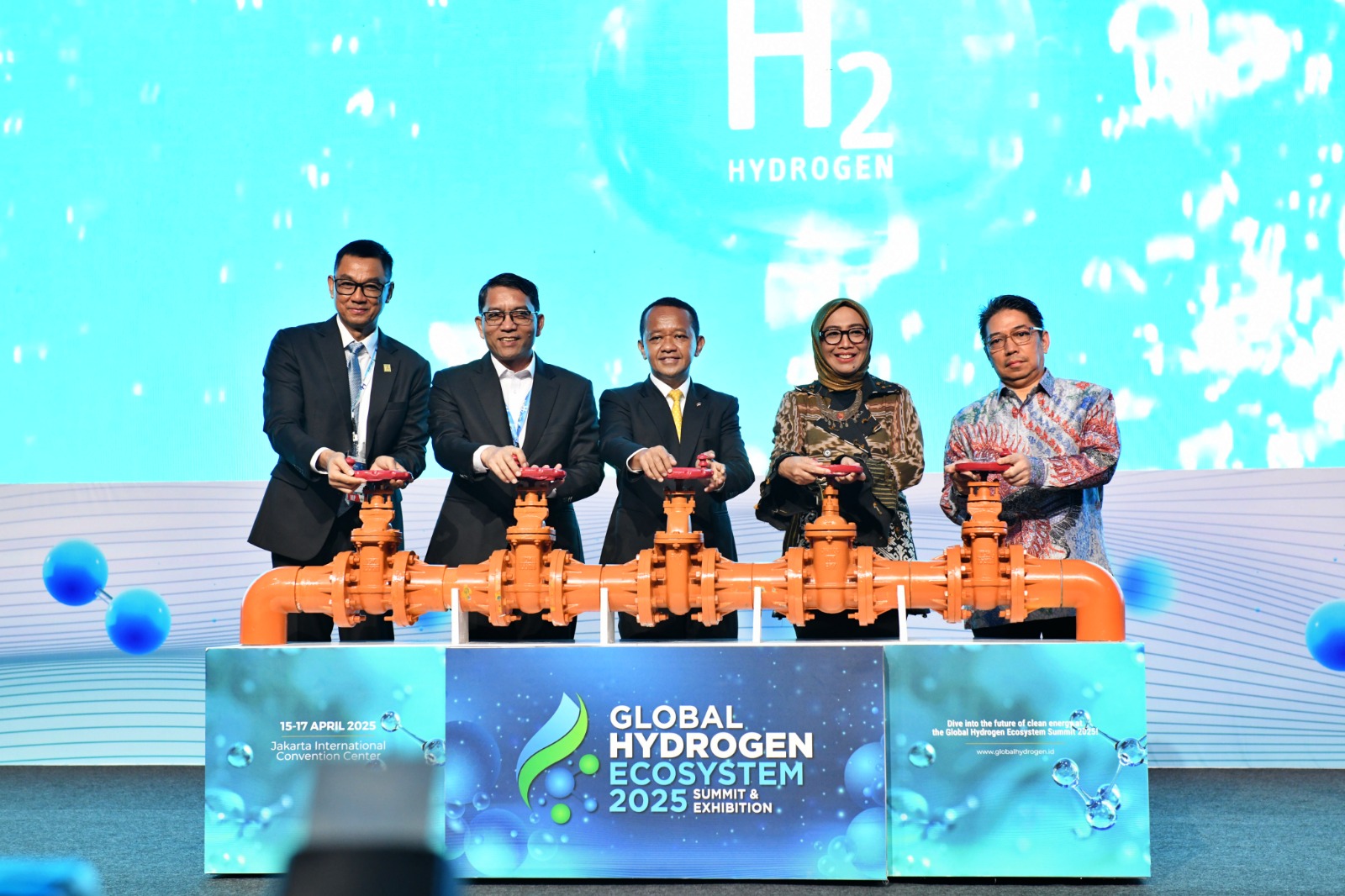 Menteri ESDM menghadiri dan membuka Global Hydrogen Ecosystem Summit (GHES) 2025, Jakarta, Selasa (15/4)