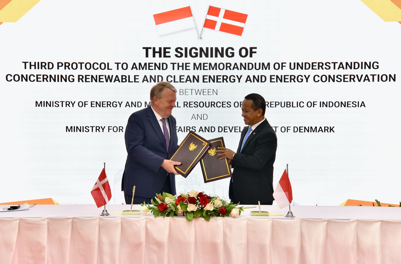 Pertemuan bilateral Menteri ESDM dengan Menteri Luar Negeri Denmark, Jakarta, Senin (21/4)