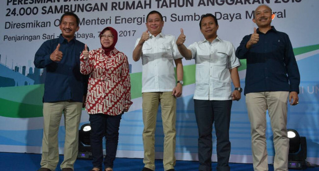 Minister of Energy and Mineral Resources Inaugurates Gas Systems at Penjaringan Sari Low-Cost Apartment, Surabaya (7/5)