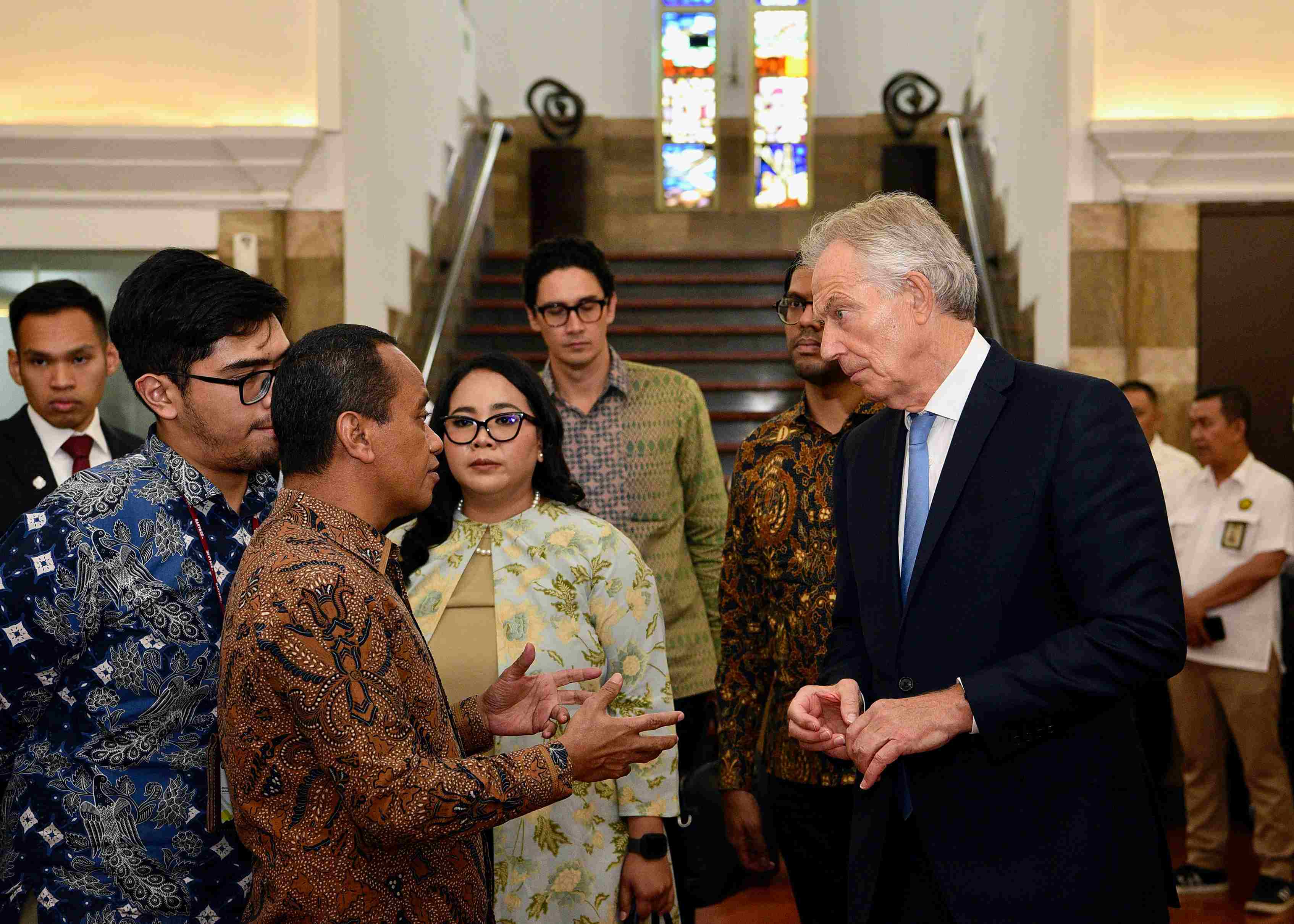MESDM Menerima Kunjungan Executive Chairmain The Tony Blair Institute for Global Change di Kantor Kementerian ESDM, Jakarta, Kamis (19/9)