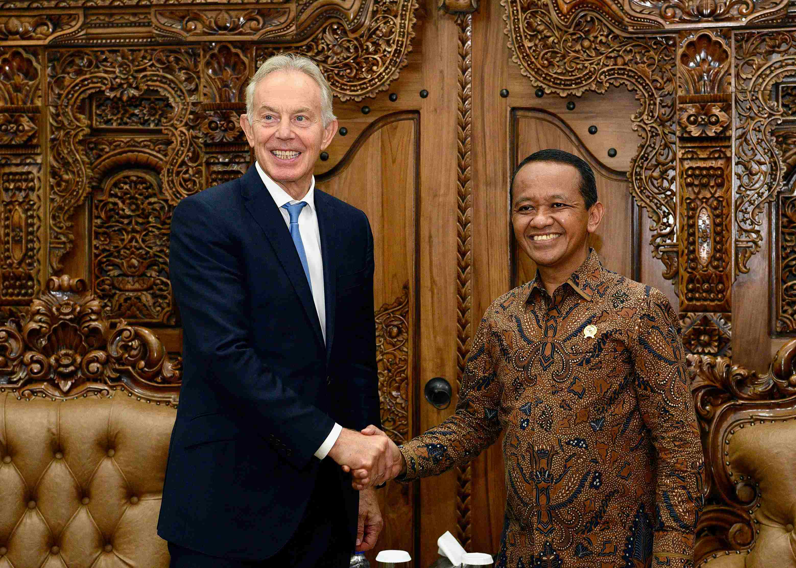 MESDM Menerima Kunjungan Executive Chairmain The Tony Blair Institute for Global Change di Kantor Kementerian ESDM, Jakarta, Kamis (19/9)