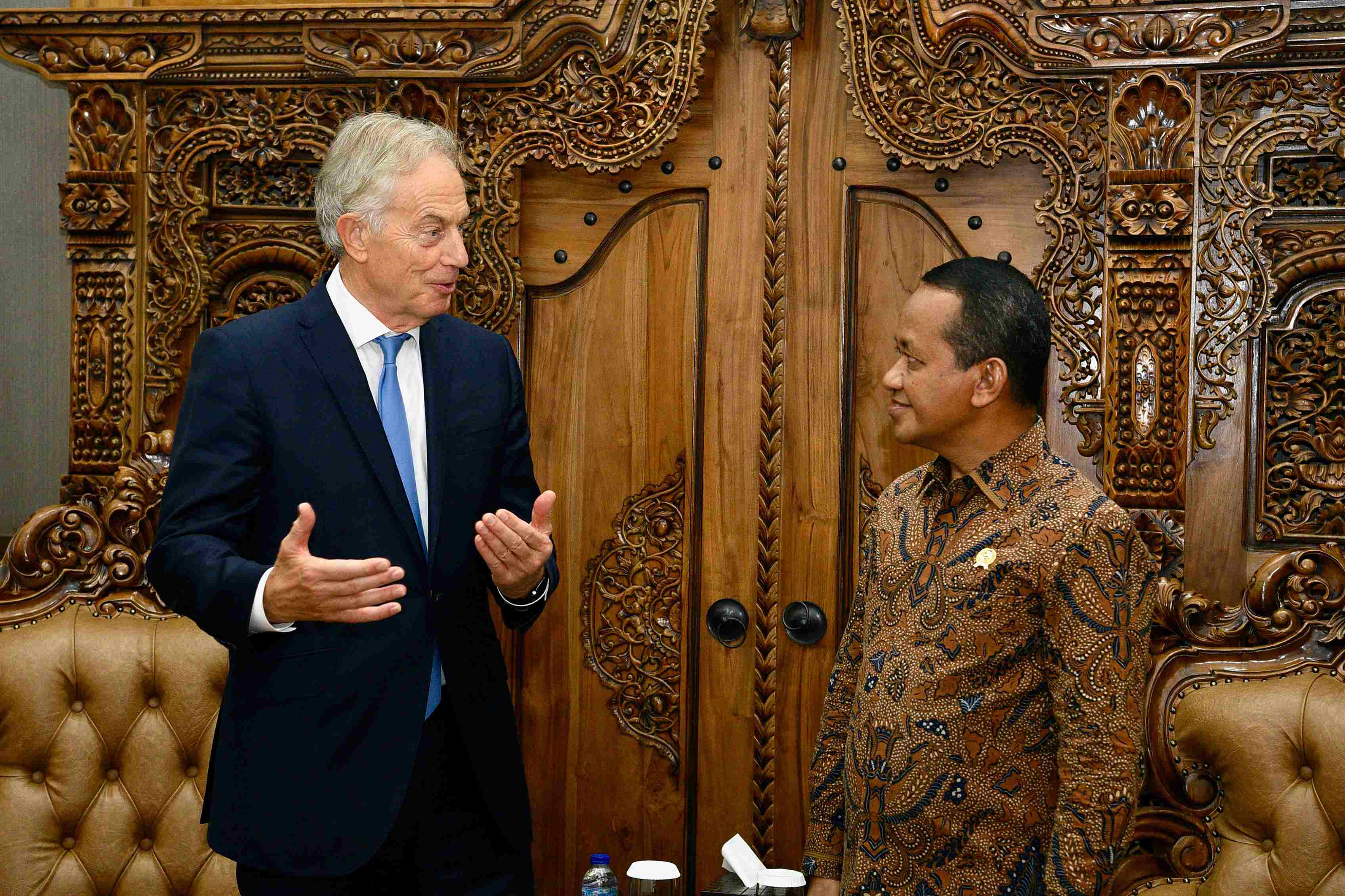 MESDM Menerima Kunjungan Executive Chairmain The Tony Blair Institute for Global Change di Kantor Kementerian ESDM, Jakarta, Kamis (19/9)