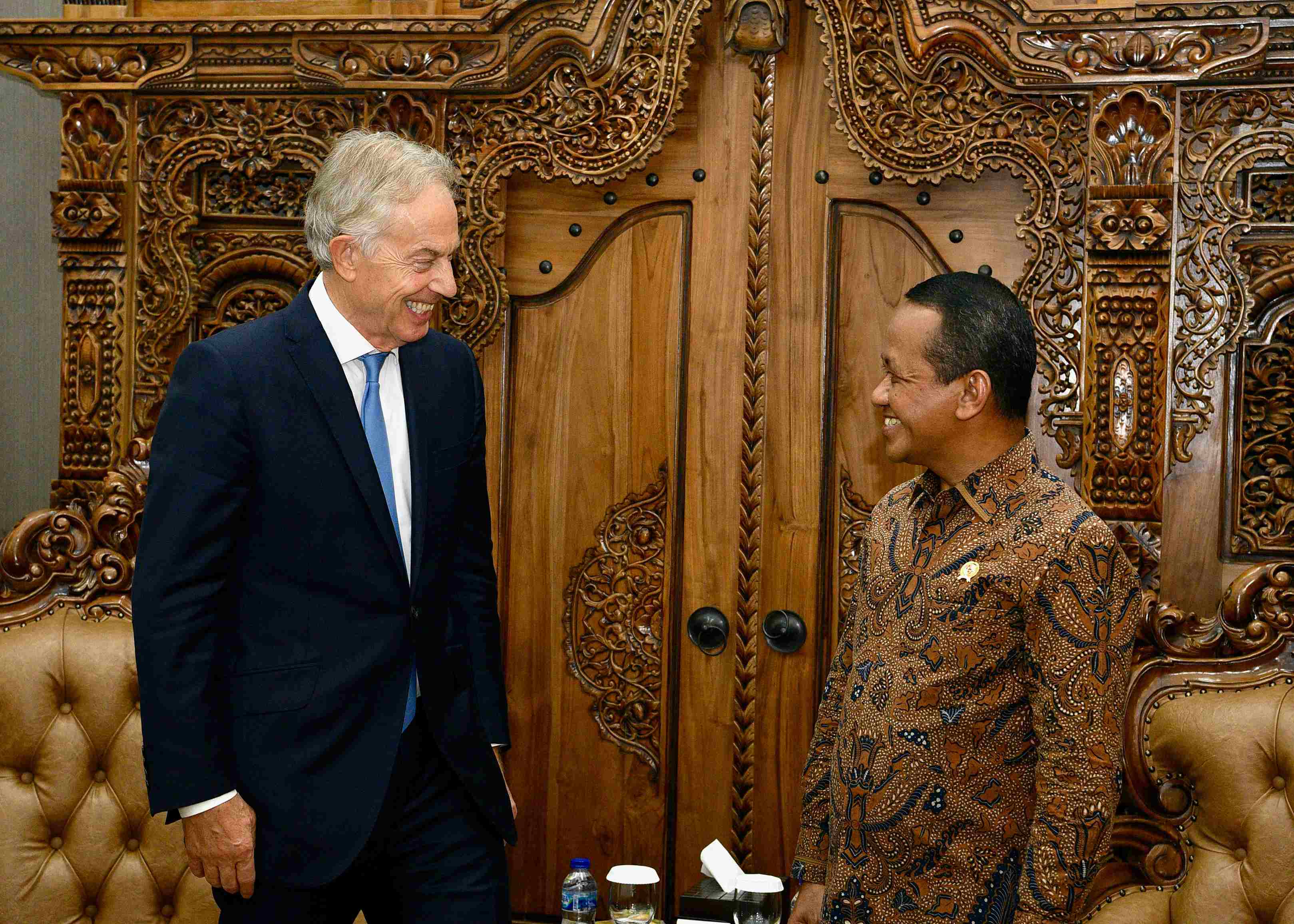 MESDM Menerima Kunjungan Executive Chairmain The Tony Blair Institute for Global Change di Kantor Kementerian ESDM, Jakarta, Kamis (19/9)