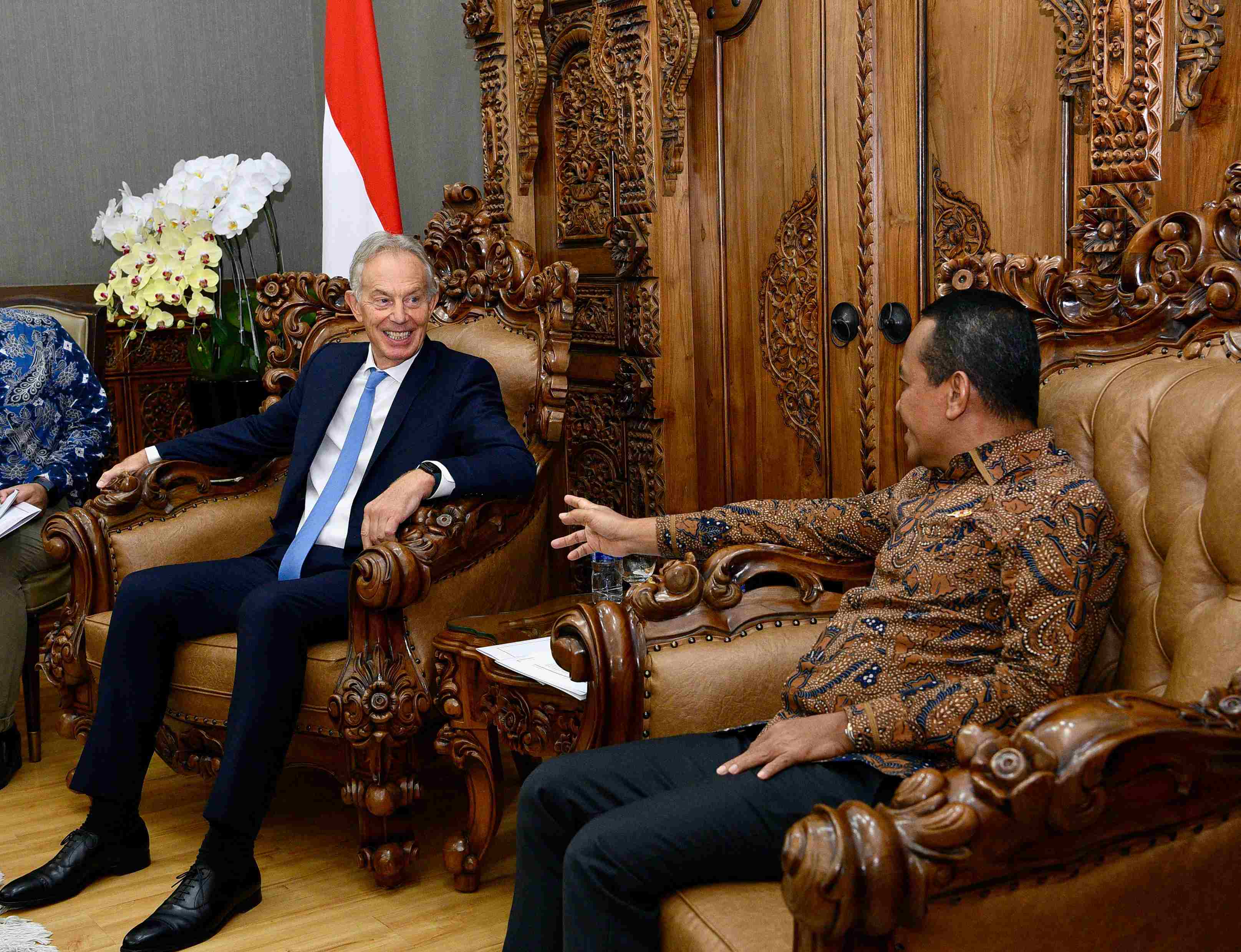 MESDM Menerima Kunjungan Executive Chairmain The Tony Blair Institute for Global Change di Kantor Kementerian ESDM, Jakarta, Kamis (19/9)