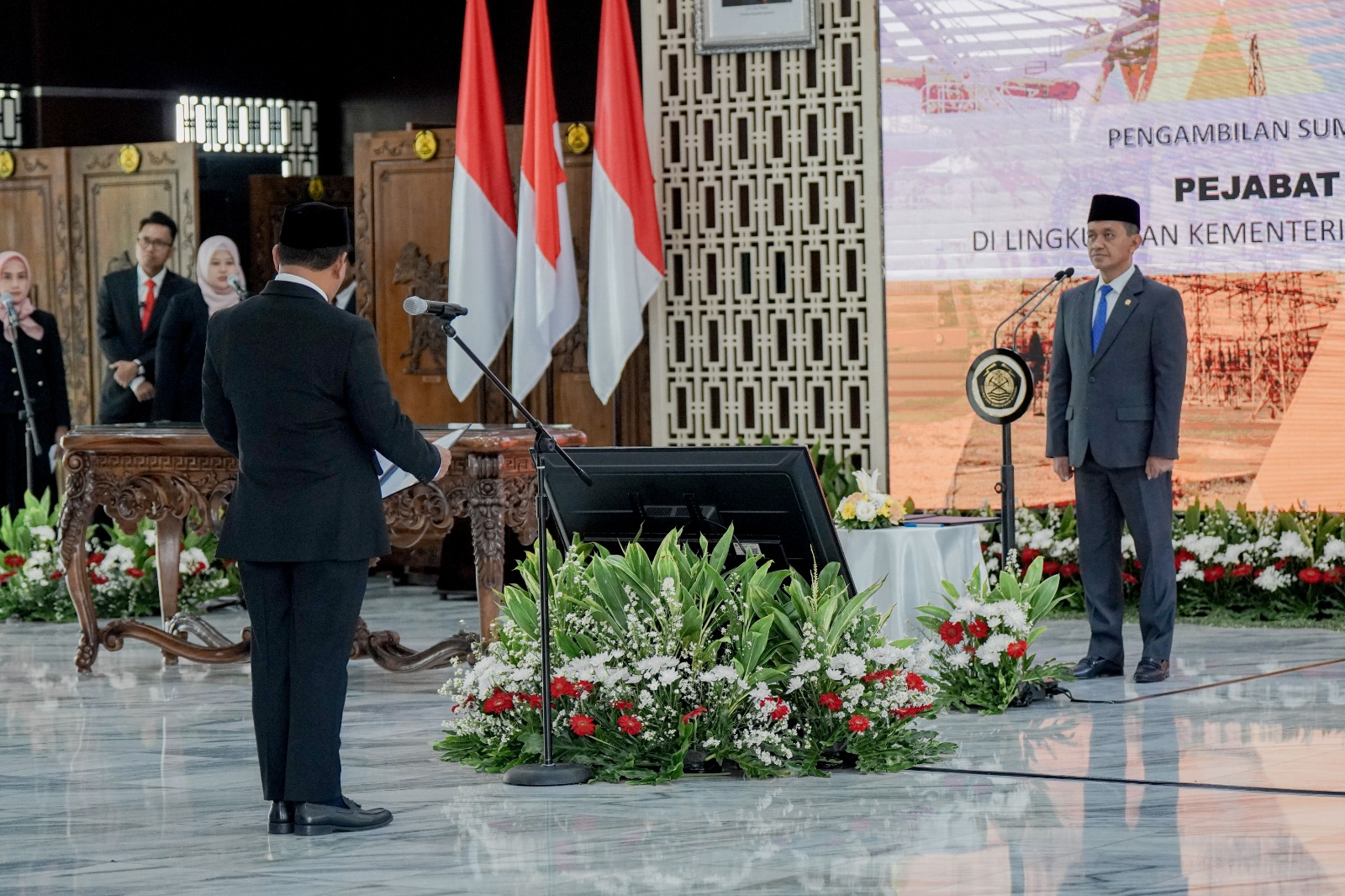 Pelantikan Direktur Jenderal Mineral dan Batubara di Jakarta, Jumat (20/9)