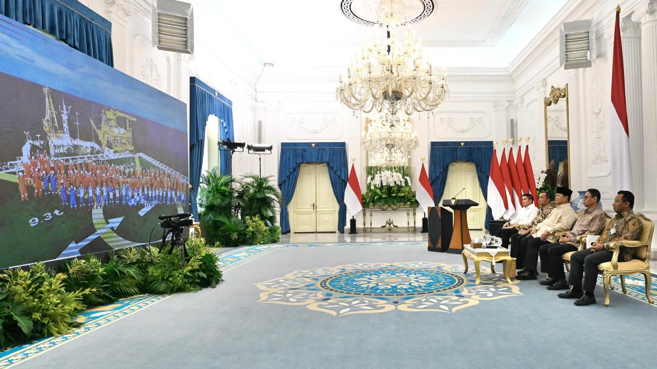 Presiden RI bersama dengan Menteri ESDM Meresmikan Lapangan Forel dan Terubuk Medco E&P Natuna, Jum'at (16/5).