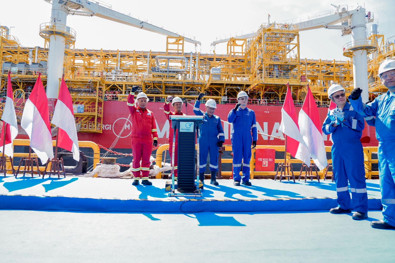 Presiden RI bersama dengan Menteri ESDM Meresmikan Lapangan Forel dan Terubuk Medco E&P Natuna, Jum'at (16/5).