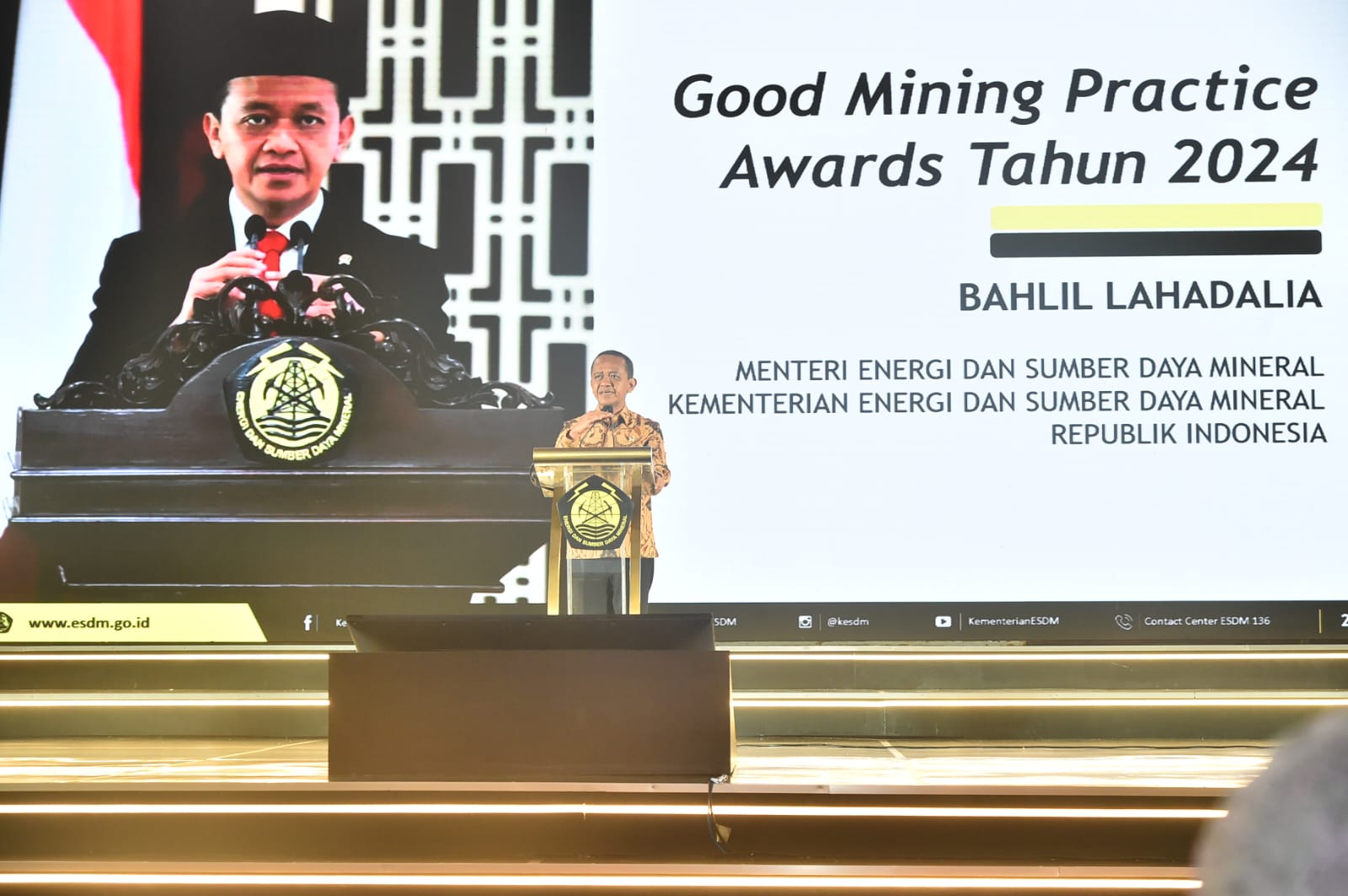 Tatap Muka Menteri ESDM dengan Pegawai di Lingkungan Direktorat Jenderal Mineral dan Batubara, Jakarta, Rabu (25/9)