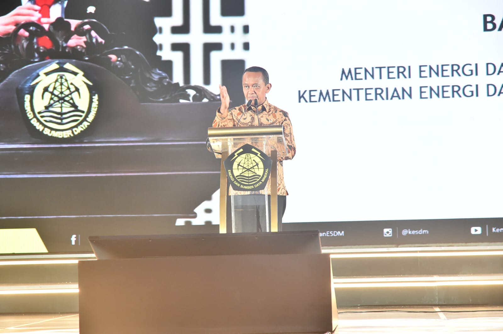 Tatap Muka Menteri ESDM dengan Pegawai di Lingkungan Direktorat Jenderal Mineral dan Batubara, Jakarta, Rabu (25/9)