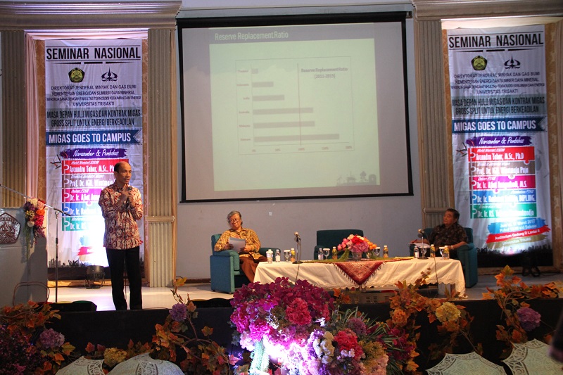 Wakil Menteri ESDM Menghadiri Migas Goes To Campus di Universitas Trisakti, Jumat (17/3) 