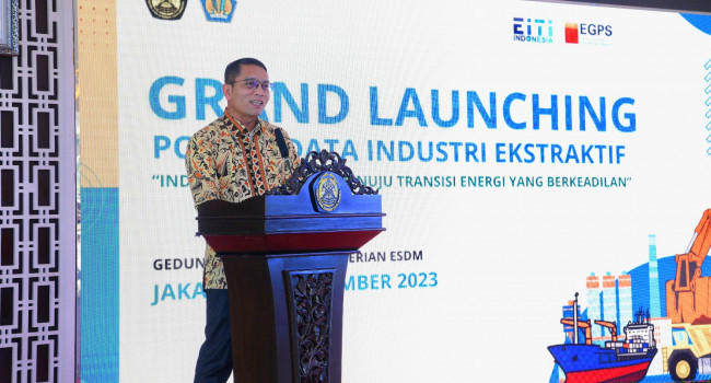 Grand Launching Portal Data Industri Ekstraktif