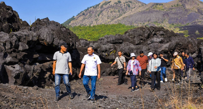 Kunjungan MESDM ke Kawasan Gunung Api Batur 