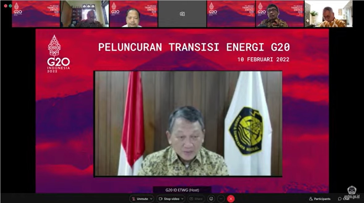  Luncurkan Transisi Energi G20, Indonesia Ajak Capai Kesepakatan Global Percepatan Transisi Energi