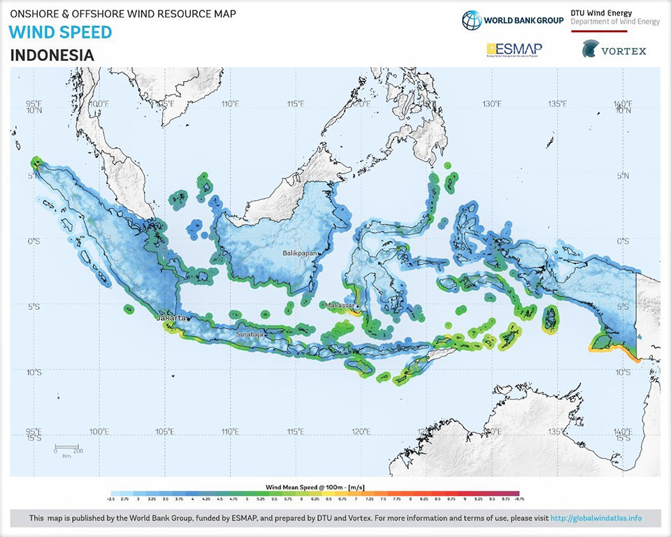 2025, Pemerintah Targetkan 1,8 GW Pembangkit Tenaga Bayu Terbangun di Indonesia