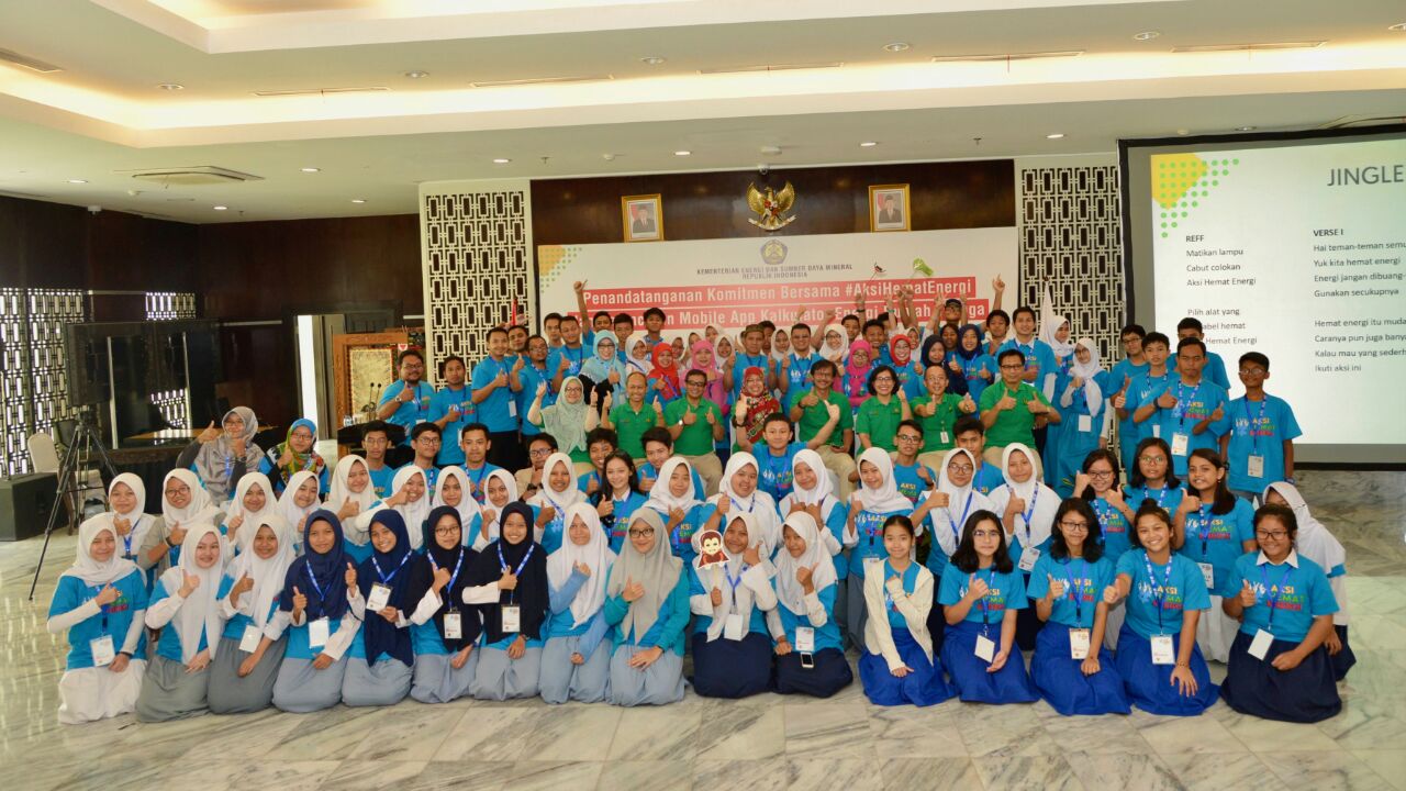 81 Pelajar Jabodetabek Tandatangani Komitmen Bersama #AksiHematEnergi