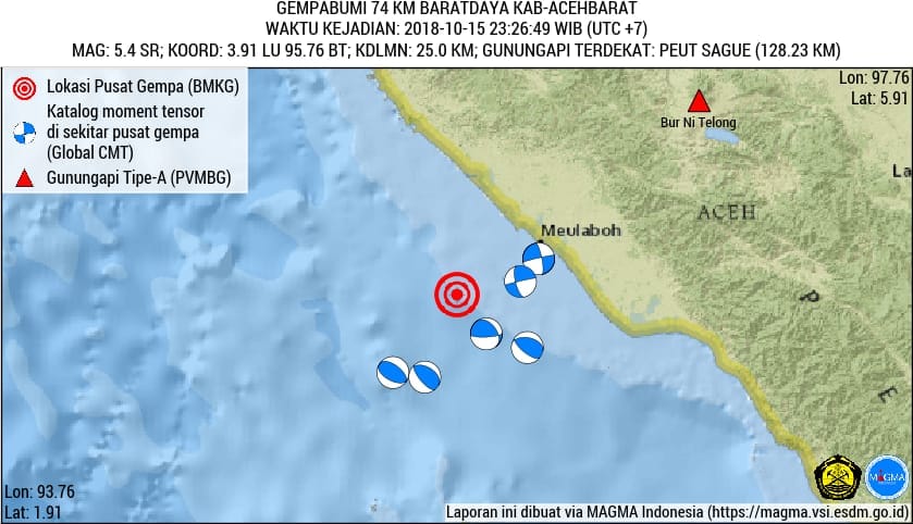 Aceh Barat Diguncang Gempa, Masyarakat Diminta Tetap Tenang Dan Waspada