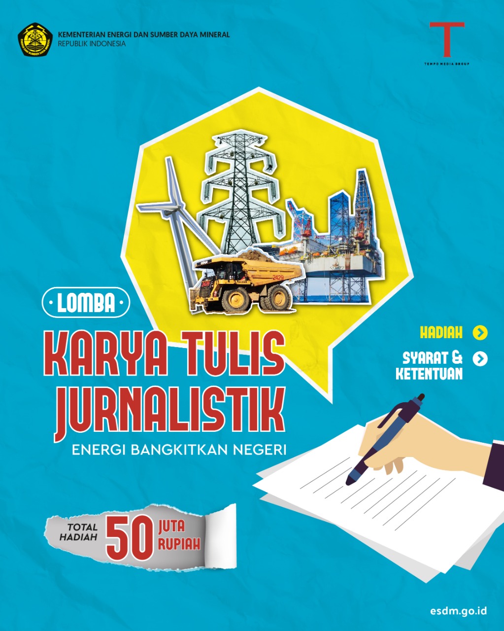 Apresiasi Kontribusi Jurnalis di Sektor Energi, Kementerian ESDM Gelar Lomba Karja Jurnalistik