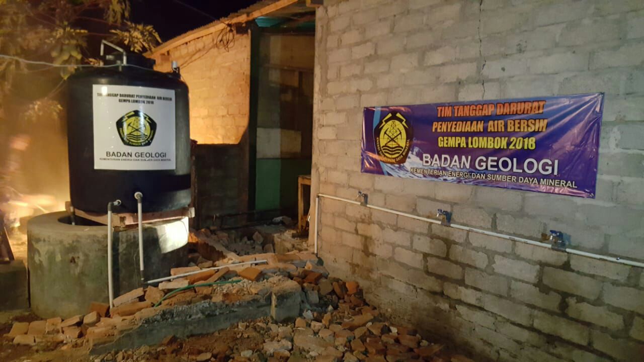 Atasi Krisis Air Bersih, Kementerian ESDM Bantu Suplai Sumur Bor di Dekat Lokasi Pengungsian