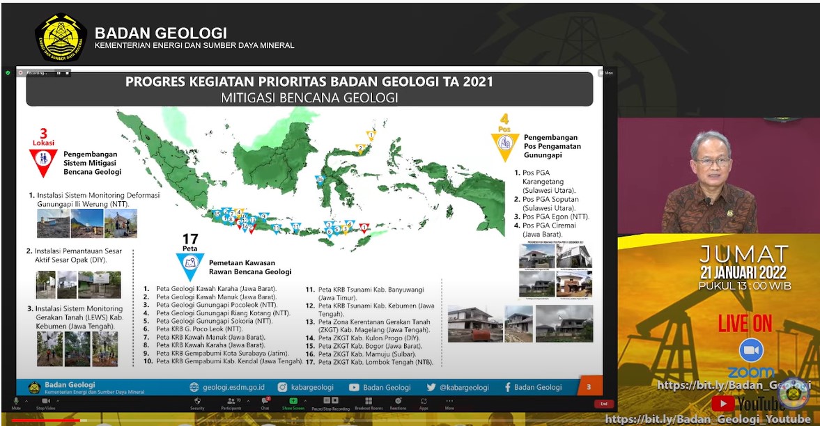 Badan Geologi Rekomendasi 28 Wilayah Kerja di 2021