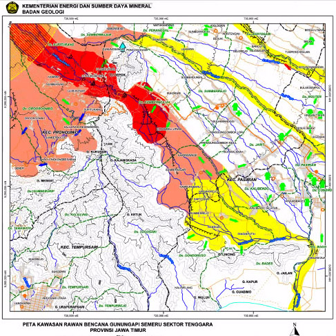 Badan Geologi Terbitkan Pemutakhiran Peta Kawasan Rawan Bencana Gunung Api Semeru