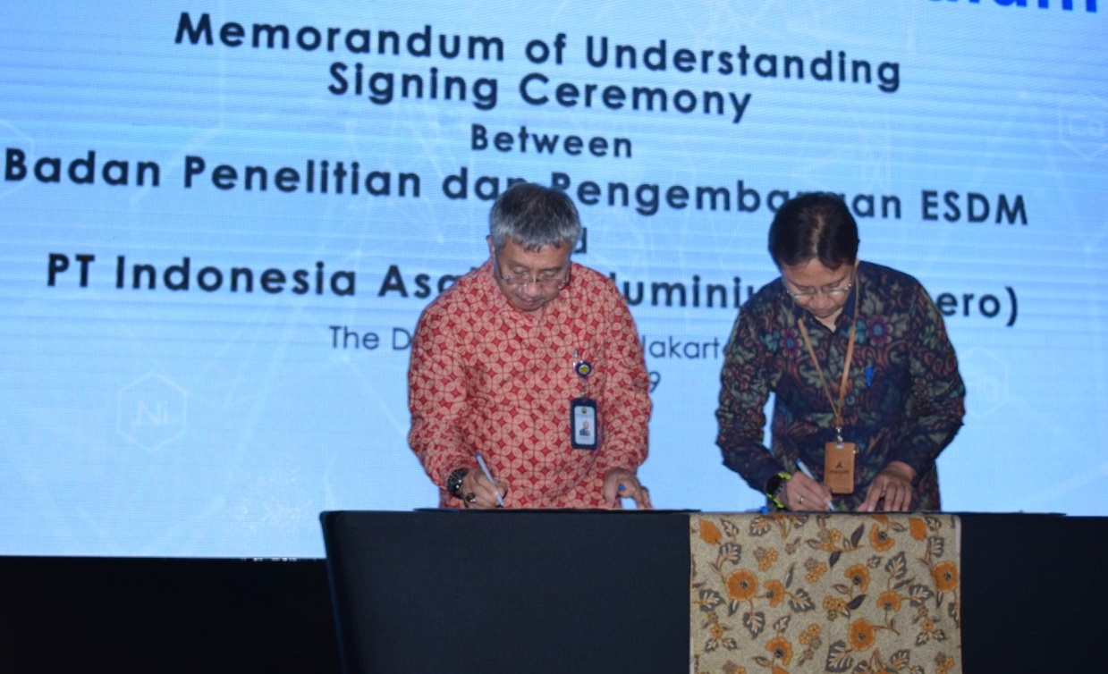 Balitbang ESDM Tanda Tangani MoU dengan INALUM