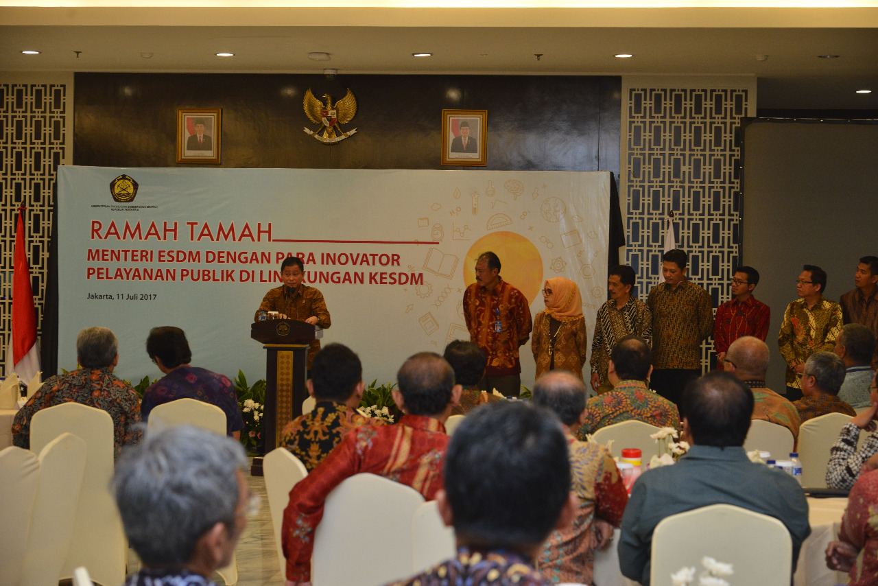 Bertemu 21 Tim Inovator Pelayanan Publik ESDM, Jonan Beri Motivasi