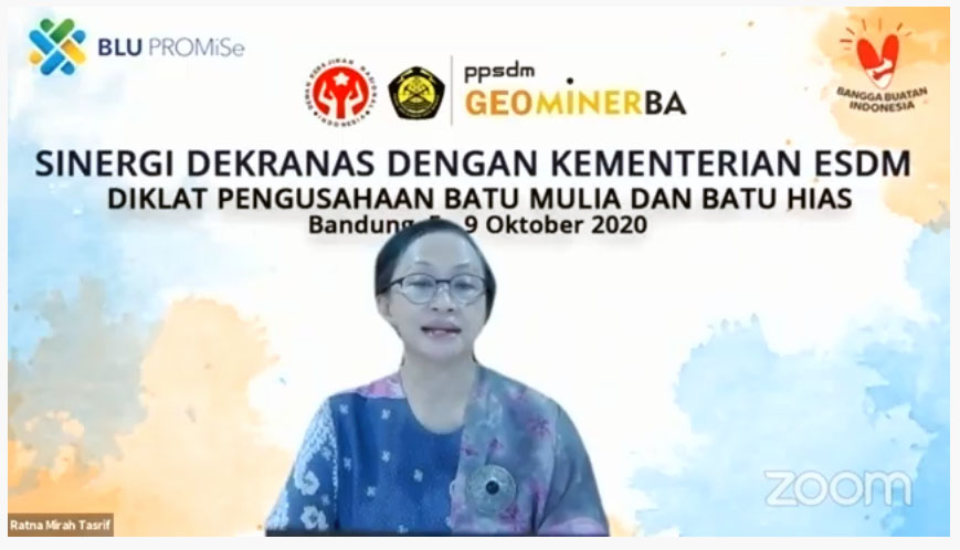 Buka Diklat Pengusahaan Batu Mulia Dan Batu Hias Untuk Masyarakat, Ratna Mirah Tasrif: Ikuti Kegiatan ini dengan Baik