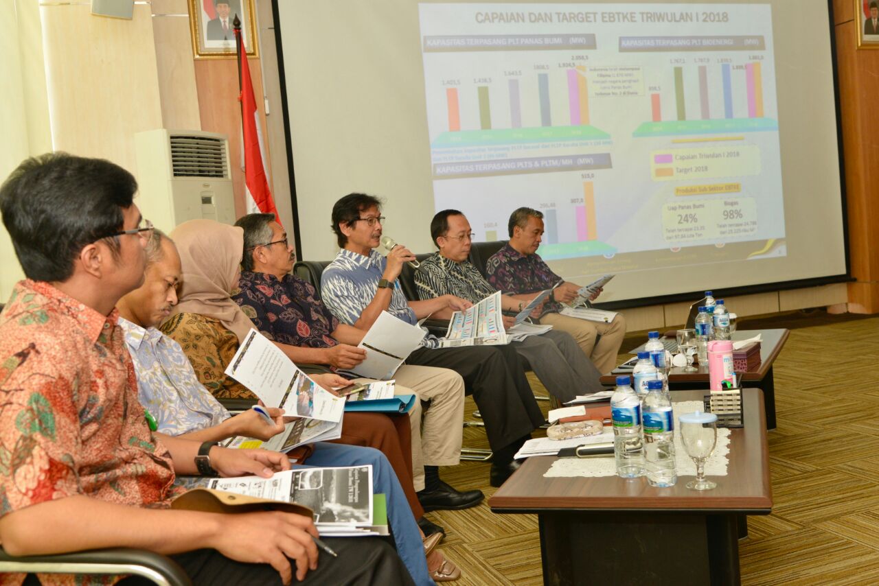 Capaian Triwulan Pertama 2018 Subsektor EBTKE