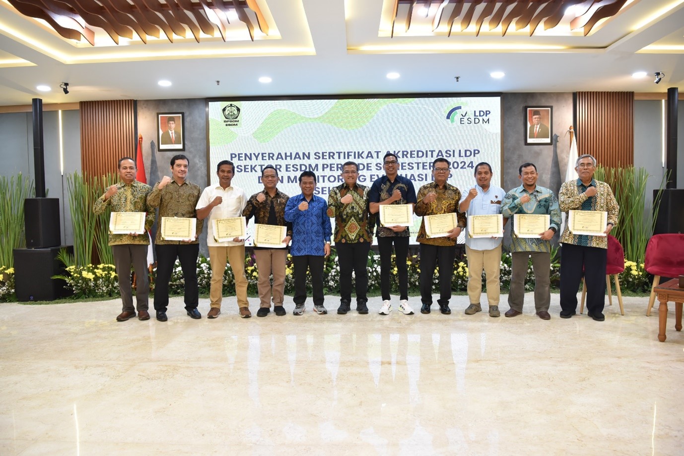 Cetak SDM Berkualitas di Sektor ESDM, KA-LDP ESDM Akreditasi Sembilan Lembaga