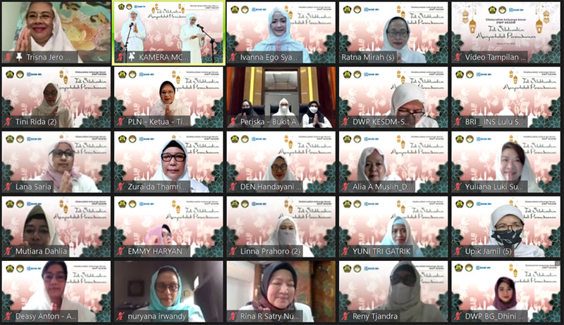 Dharma Wanita Persatuan Kementerian ESDM Gelar Halal Bi Halal 1442 H/2021M