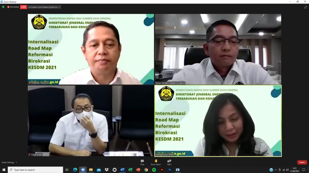 Dirjen EBTKE: Keberhasilan Implementasi RB Butuh Komitmen Bersama