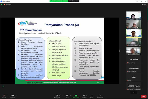 Dukung Standardisasi Produk Migas, LEMIGAS Gelar Pelatihan Sistem Manajemen LSPro