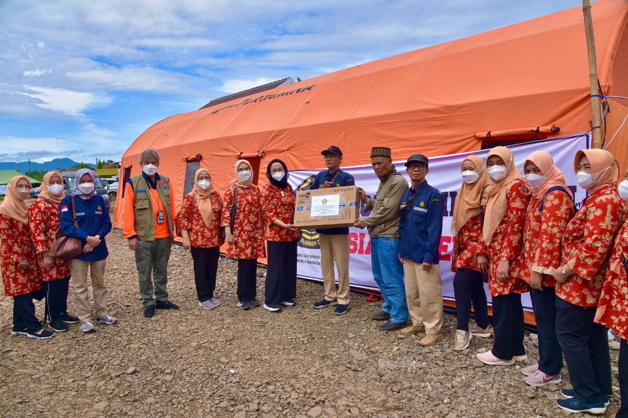 DWP Kementerian ESDM Salurkan Bantuan untuk Korban Bencana Gempa Cianjur