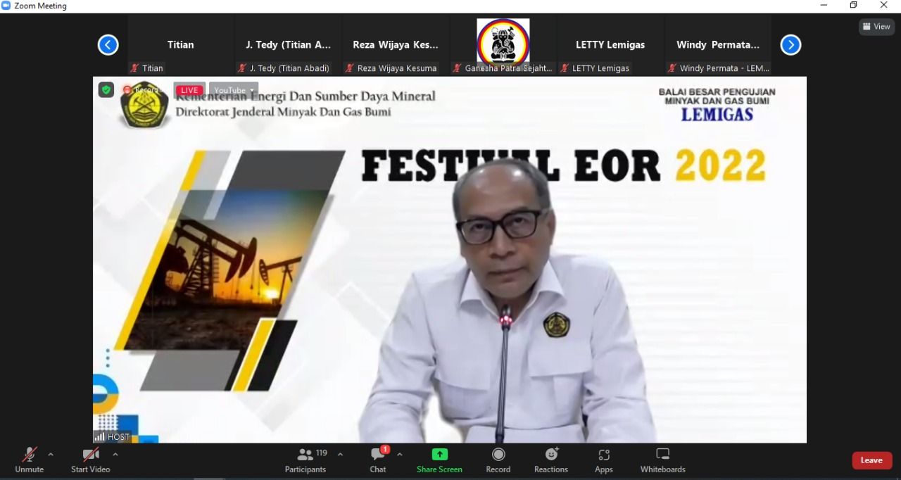 Festival EOR 2022: Dirjen Migas Paparkan Kisah Sukses EOR Indonesia