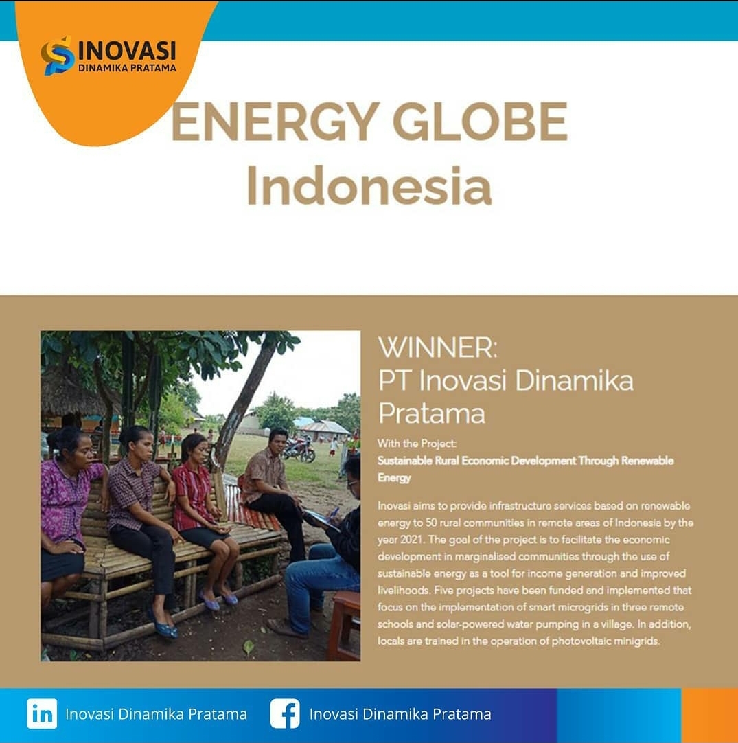 Gagas Pengembangan Ekonomi Pedesaan Berbasis EBT, Perusahaan Indonesia Ini Raih Energy Globe Awards 2020