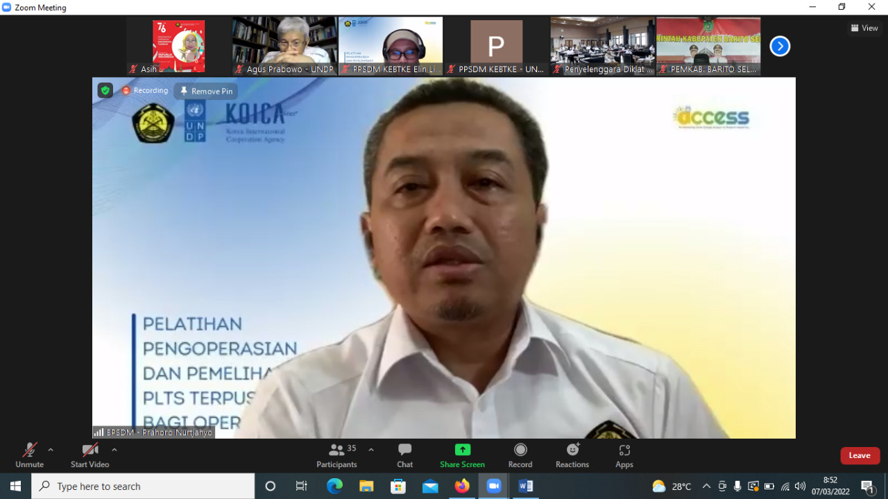 Gandeng UNDP, Kementerian ESDM Tingkatkan Kompetensi Operator PLTS Terpusat 