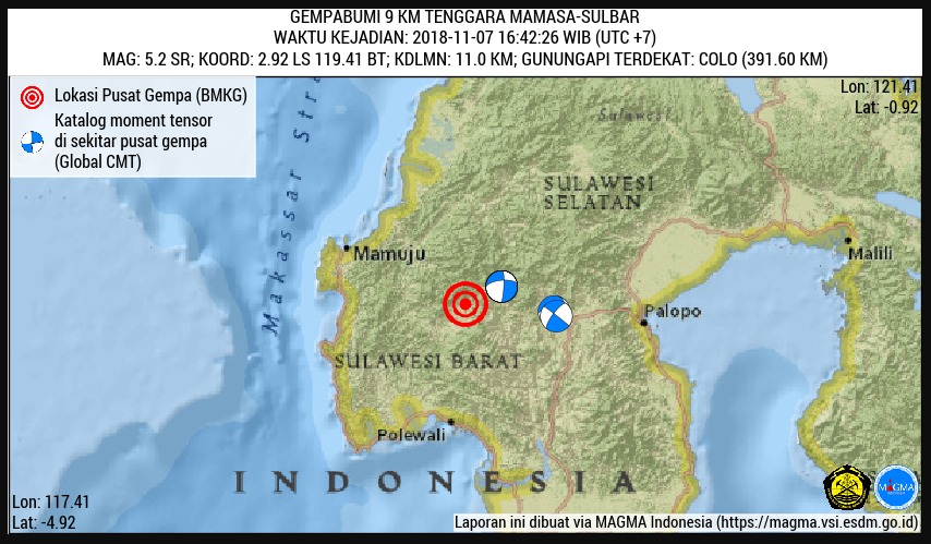 Gempa 5,2 Magnitudo di Mamasa, Masyarakat  Diimbau Tetap Tenang