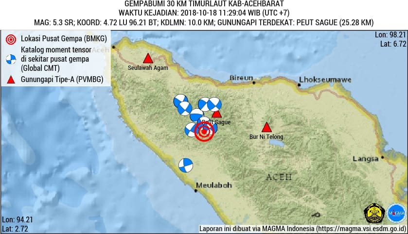Gempa 5,3 SR Guncang Aceh Barat, Masyarakat Diimbau Tetap Tenang dan Waspada