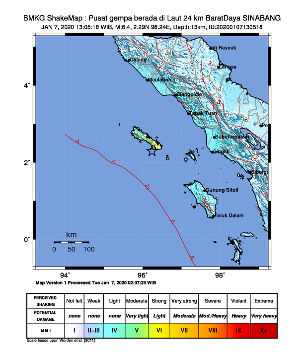 Gempa 6,4 SR Guncang Kota Sinabang, Aceh, Masyarakat Diminta Tetap Tenang