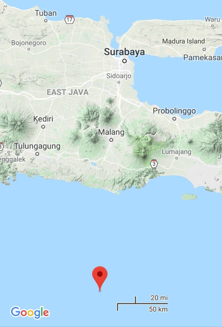 Gempa Bumi M 5,0 Terjadi di Perairan Selatan Jawa Timur, Tidak Sebabkan Tsunami