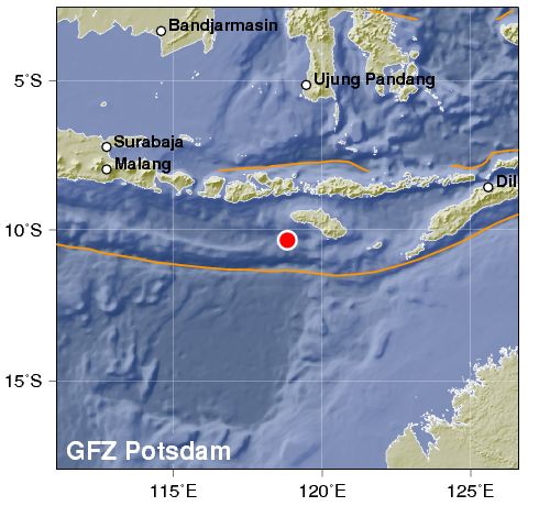 Gempa Bumi M 6,0 di Barat Daya Sumba, Berasosiasi Aktivitas Zona Subduksi Sunda