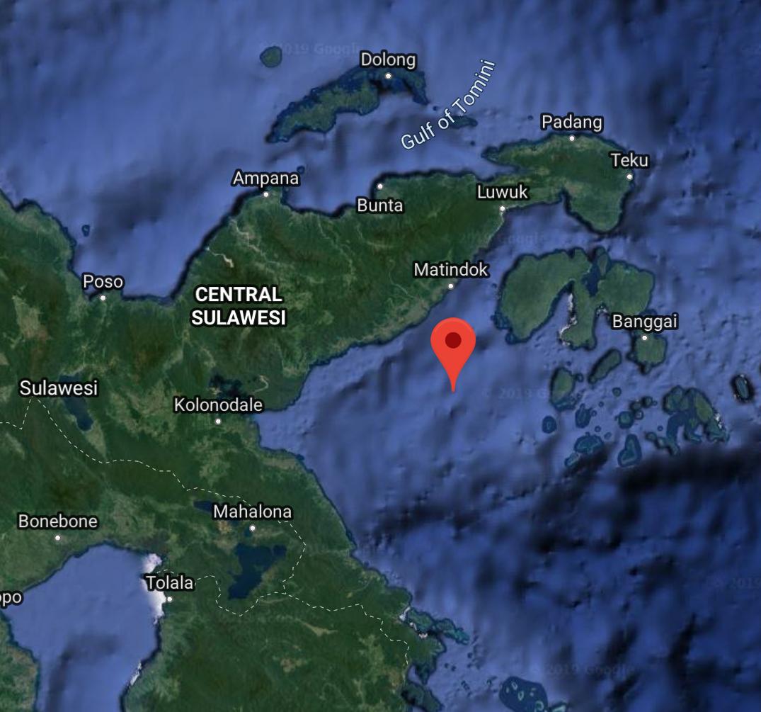 Gempa Bumi M 6,8 Terjadi di Barat Daya Banggai Kepulauan, Sulawesi Tengah