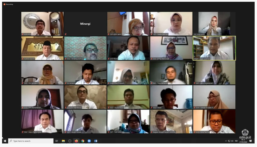 Halal Bi Halal Virtual, Sekjen ESDM: Walau WFH, Pegawai Tetap Memberikan Pelayanan yang Terbaik
